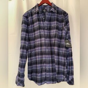 NWT O’Neill Men's Redmond Plaid Flannel
